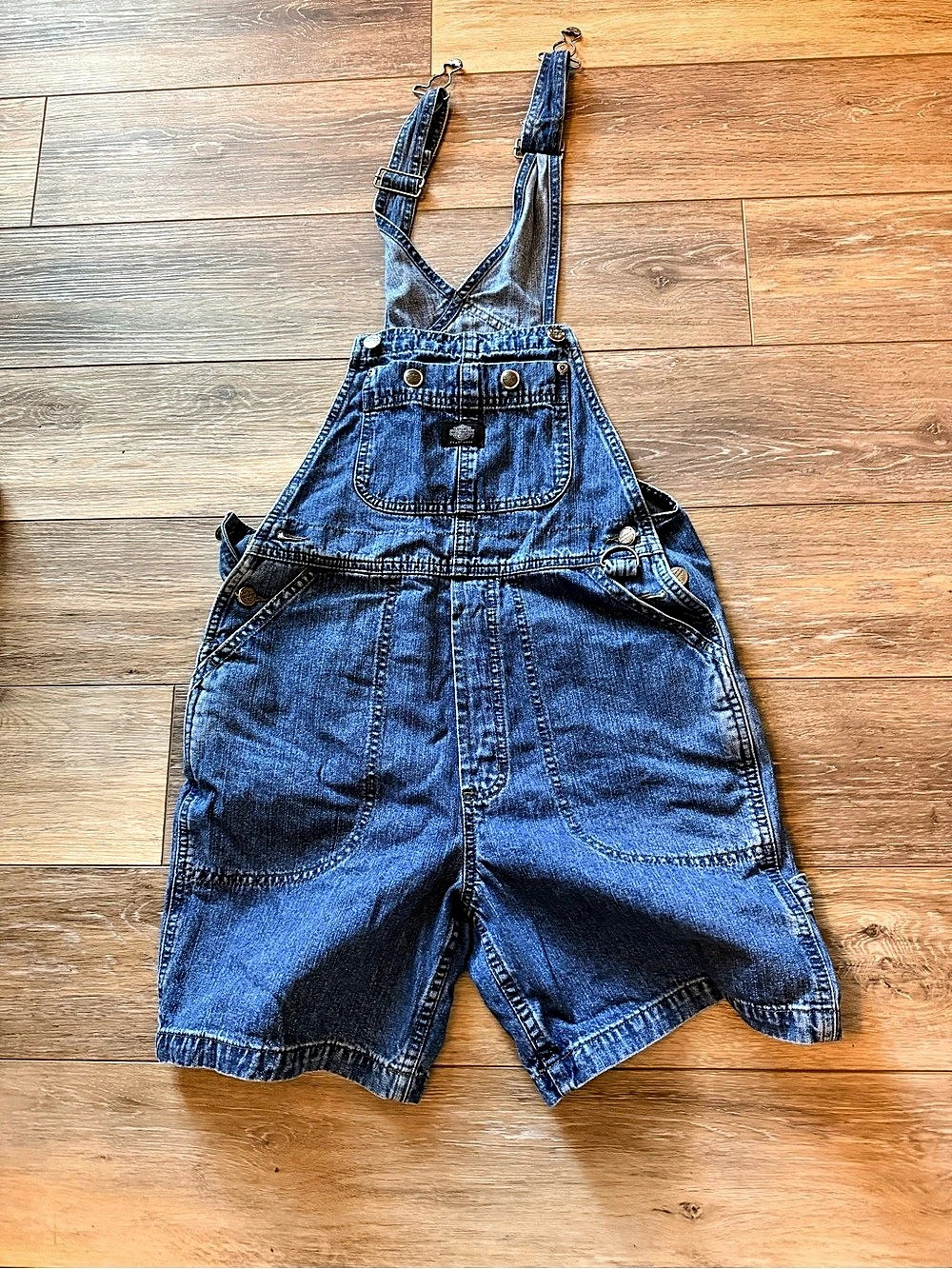 Harley-Davidson Bib Overalls Bib Overall Shorts in Blue